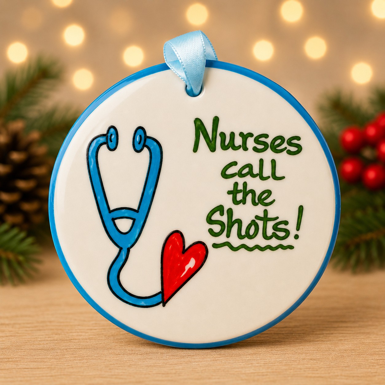 Nurses Call the Shots Ornament